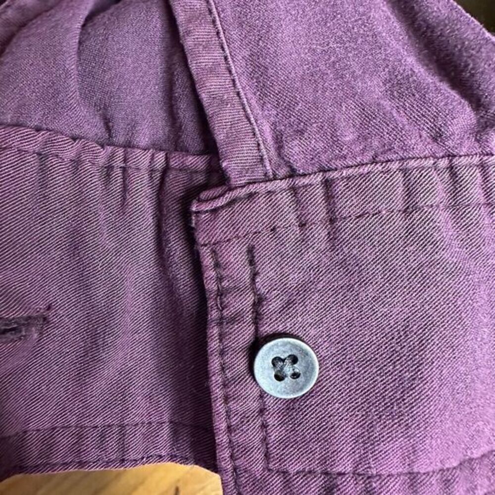 Rock & Republic silky button down distressed soft fabric long sleeves size Med - Picture 4 of 11